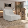 Poltrona Glamour Bouclé Areia Embalada Em Caixa XFLEX Sofás