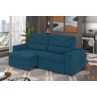 Sofá Arinos 2,30m Retrátil/Reclinável Suede Azul - XFlex Sofas