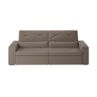 Sofá Arinos 2,30m Retrátil/Reclinável Suede Capuccino - XFlex Sofas