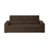 Sofá Arinos 2,30m Retrátil/Reclinável Suede Marrom - XFlex Sofas