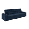 Sofá Confort Premium 2,30m Retrátil/Reclinável porta copos e USB Suede Azul - XFlex Sofas