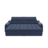 Sofá Connect Premium 2,30m Retrátil/Reclinável com porta copos e USB Suede Azul - XFlex Sofas