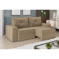 Sofá Miami Premium 2,00m Retrátil/Reclinável Suede Capuccino - XFlex Sofas