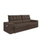 Sofá Oscar Plus 2,06m Retrátil/Reclinável Suede Marrom - XFlex Sofas