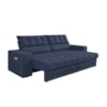 Sofá Oscar Plus 2,30m Retrátil/Reclinável Suede Azul - XFlex Sofas